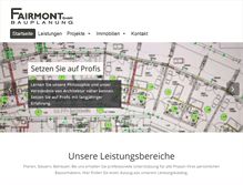 Tablet Screenshot of fairmont-bauplanung.com